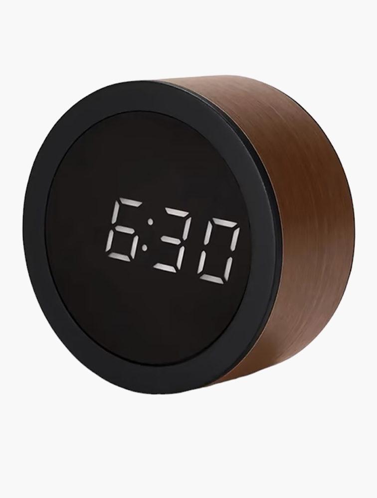 MyRunway | Shop Tchibo Black Round Alarm Clock for Women & Men from ...