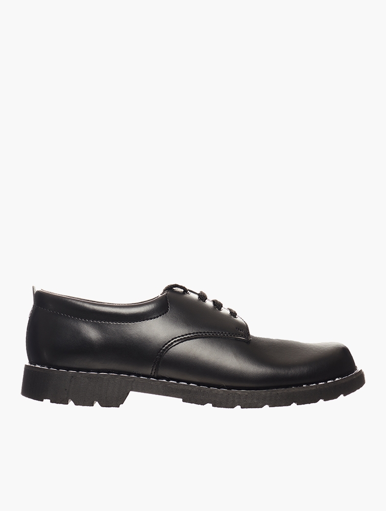 Shop Woolworths Black Lace-Up Leather School Shoes for Kids from ...