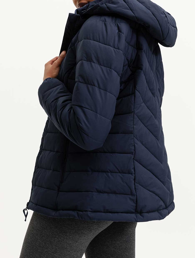 MyRunway | Shop Woolworths Navy Funnel Neck Hooded Puffer for Women ...