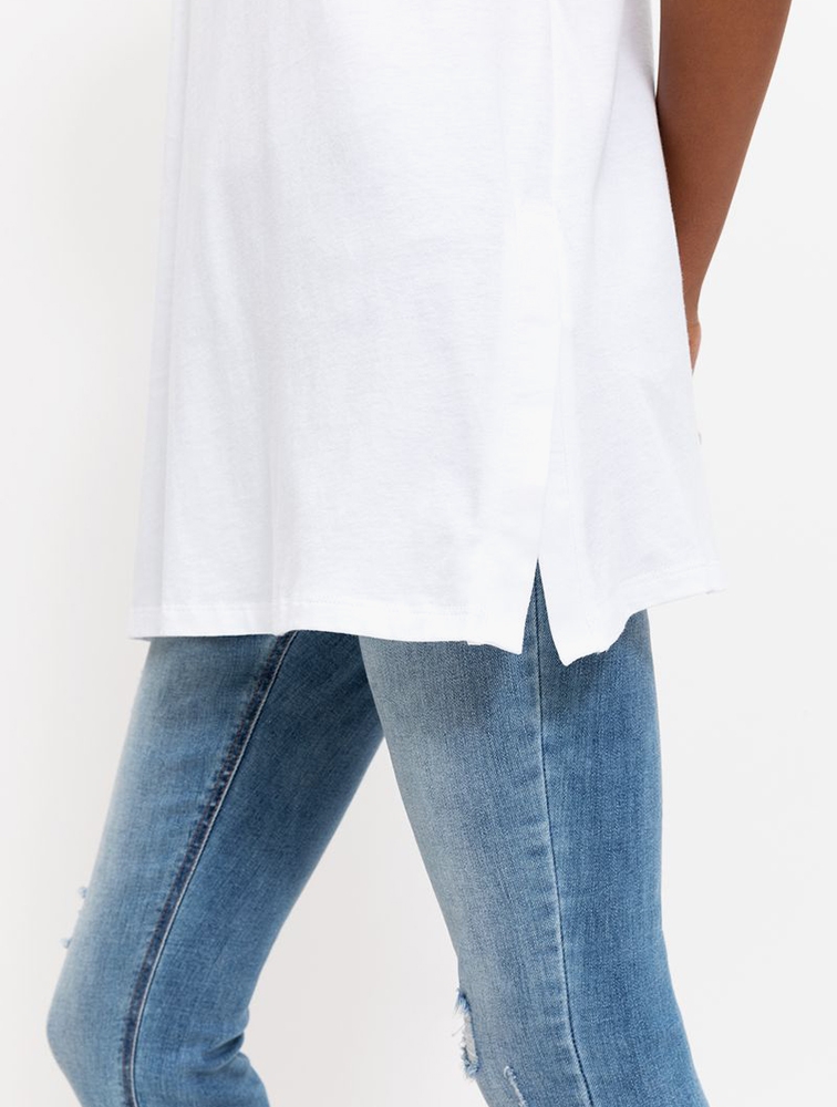 MyRunway | Shop Woolworths White StayNew Dolman Sleeve Tunic T-shirt ...